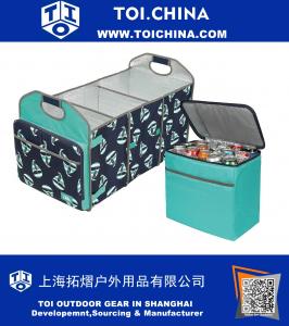 Trunk Organizer and Insulated Cooler Set