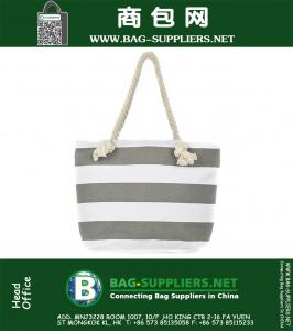 Water Resistant Canvas Beach Tote Bag
