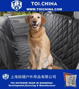 Waterproof Pet Car Seat Cover-Dog Hammock For Car, Truck, SUV-Non Slip Backing and Durable Seat Anchors-15% Larger-Easily Clean Up and Protect Your Seats