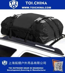 Waterproof Roof Top Cargo Luggage Travel Bag (15 Cubic Feet) - Roof Top Cargo Carrier for Cars, Vans and SUVs