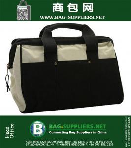 Büyük mekaniği Geniş ağız yüklenici torbaları alet taşıyıcı organizatörü alet çantası omuz askısı 17 inç çanta