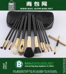 12pcs Makeup Brushes Tools Kit Professional Beauty Comestic com Zipper Bag