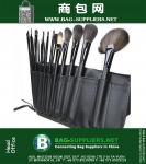1 Stelt Groothandel pincel de esfumar maquiagem Professional Brand geitenhaar make-up brush tool set kit en PU-Bag