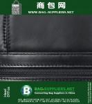 Black Leather Rolling 15-inch Laptop Case
