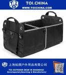Black Heavy Duty Car Trunk Organizer, Sturdy Cargo and SUV Storage for Tools, Gear and Groceries