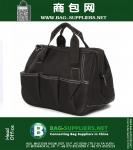 Oxford Noir Portable tissu Électricien outil sac de rangement Organisateur sac à main Boîte multi-poches de ceinture pochette fourre-tout cas