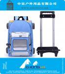 Boys School-Tasche mit 2 Rädern Abnehmbarer Trolley Schulranzen Famous Brand Multifunktions-Rolltasche