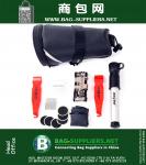 Cycling Bicycle Bike Repair Tools Kit Set with Pump Saddle Bag Black For Bicycle Bike Refit Repair Fix Equipment Tool