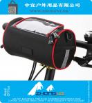 Radfahren Fahrrad Faltrad Lenkertasche mit 300D und transparentem PVC-Beutel für weniger als 5.5inch Handy-Fall
