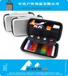Mini Digital Gadget Pouch Voyage d'argent sac de rangement pour écouteurs, lecteur flash USB, carte SD, câble de données, téléphone, Sac de batterie externe