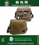 Multi-function Men's Canvas Messenger Bag Crossbody Shoulder Bags Travel Hiking Camping Tool Kit Organizer Bag