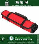 Oxford pano vermelho Zipper Canvas Folding Ferramenta Kit Eletricista Multi-Function Ferramenta Handware Bag