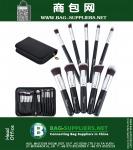 Pinceau de maquillage professionnel 10pcs avec le sac de qualité pinceaux de maquillage Kit d'outils de fard à paupières Foundation Brush Set