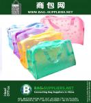PVC transparente caja de almacenamiento de bolsa de maquillaje resistente al agua para los cosméticos y los productos de limpieza Baño Organización bolsa de almacenamiento